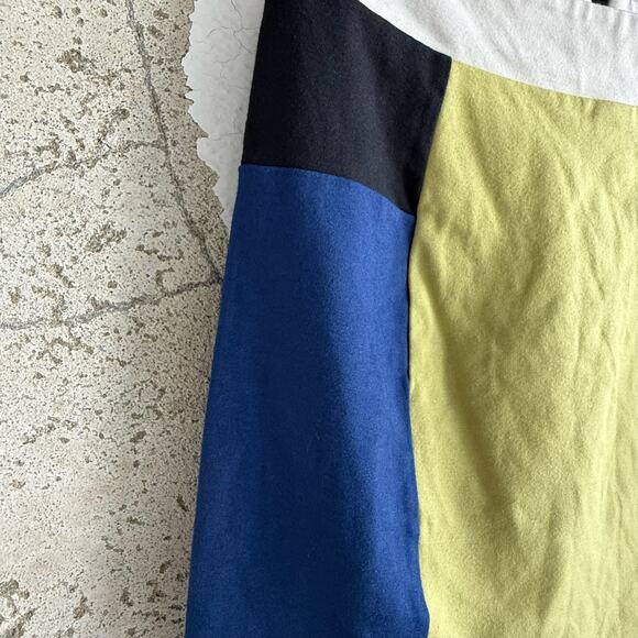 Urban Outfitters Colorblock Mini Skirt Zip Back Mod Retro Style Size M - Picture 2 of 6